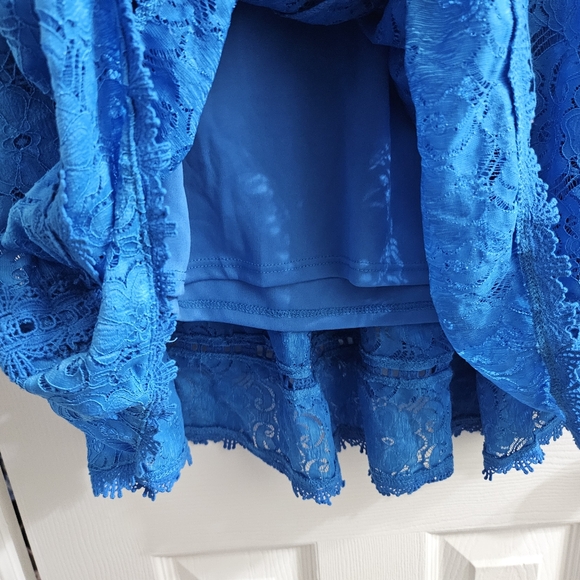 Nordstrom NSR Blue Lace Dress - Picture 6 of 7